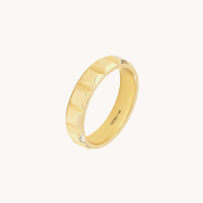 Eternal Square Wedding Band in Gold
