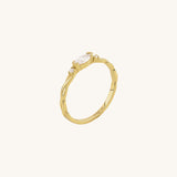 Women's Twisted Marquise Engagement Ring in 14k Gold - Norm Jewels
