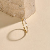 14K Gold Full Eternity Stacker Ring