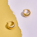 14K Gold Classic Globe Hoop Earrings