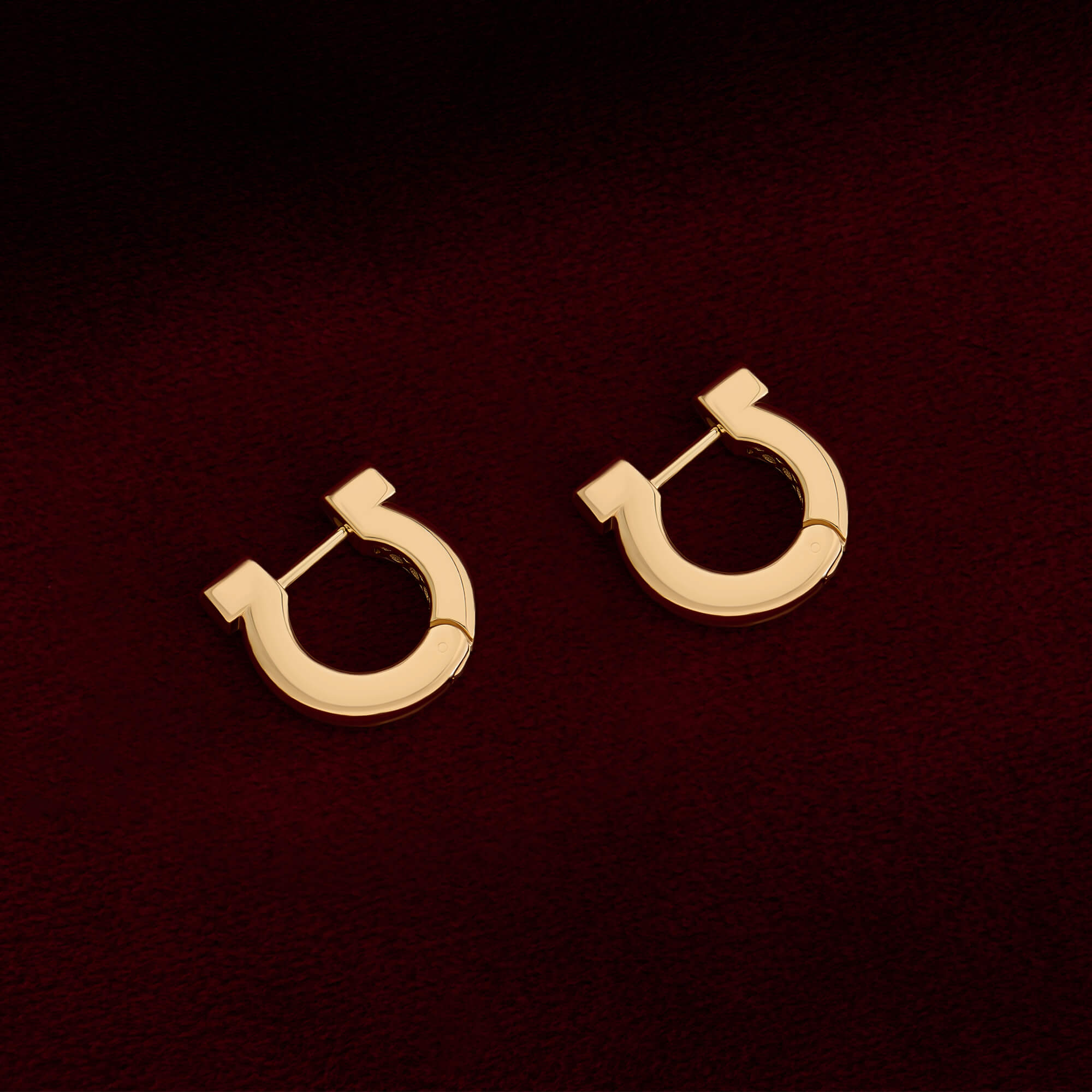 Vermeil Horseshoe Hoop Earrings
