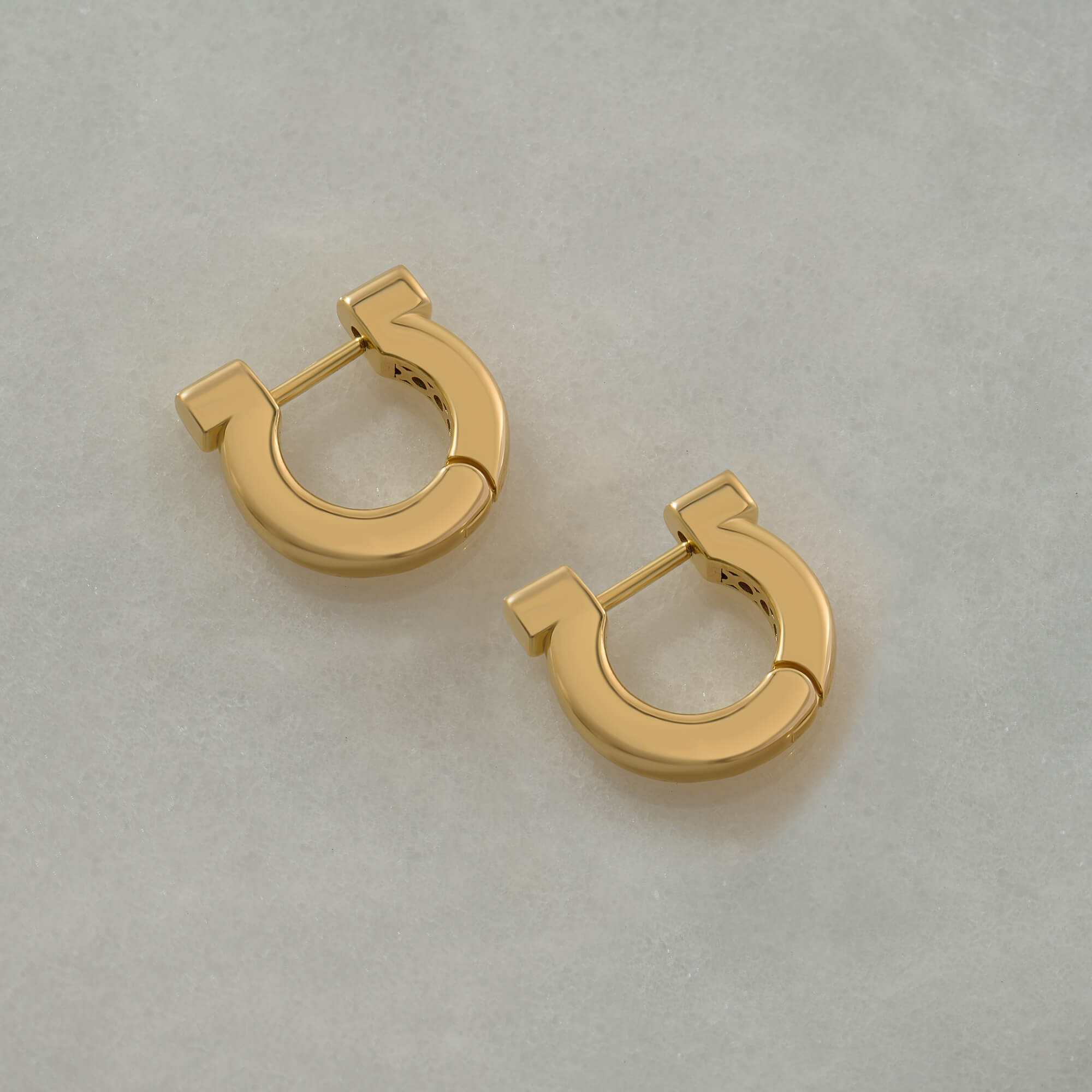 24K Vermeil Horseshoe Hoops