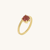 Hover Color Changing Cushion Solitaire Ring in Gold