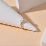 Lab-Grown Diamond Infinity Engagement Ring in Gold