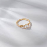 Lab-Grown Diamond Infinity Engagement Ring in 14K Solid Gold