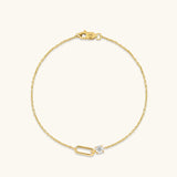 Loop Bracelet in 14K Solid Gold