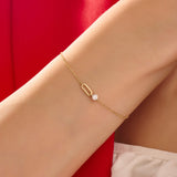 Women's Loop Bracelet in 14K Gold