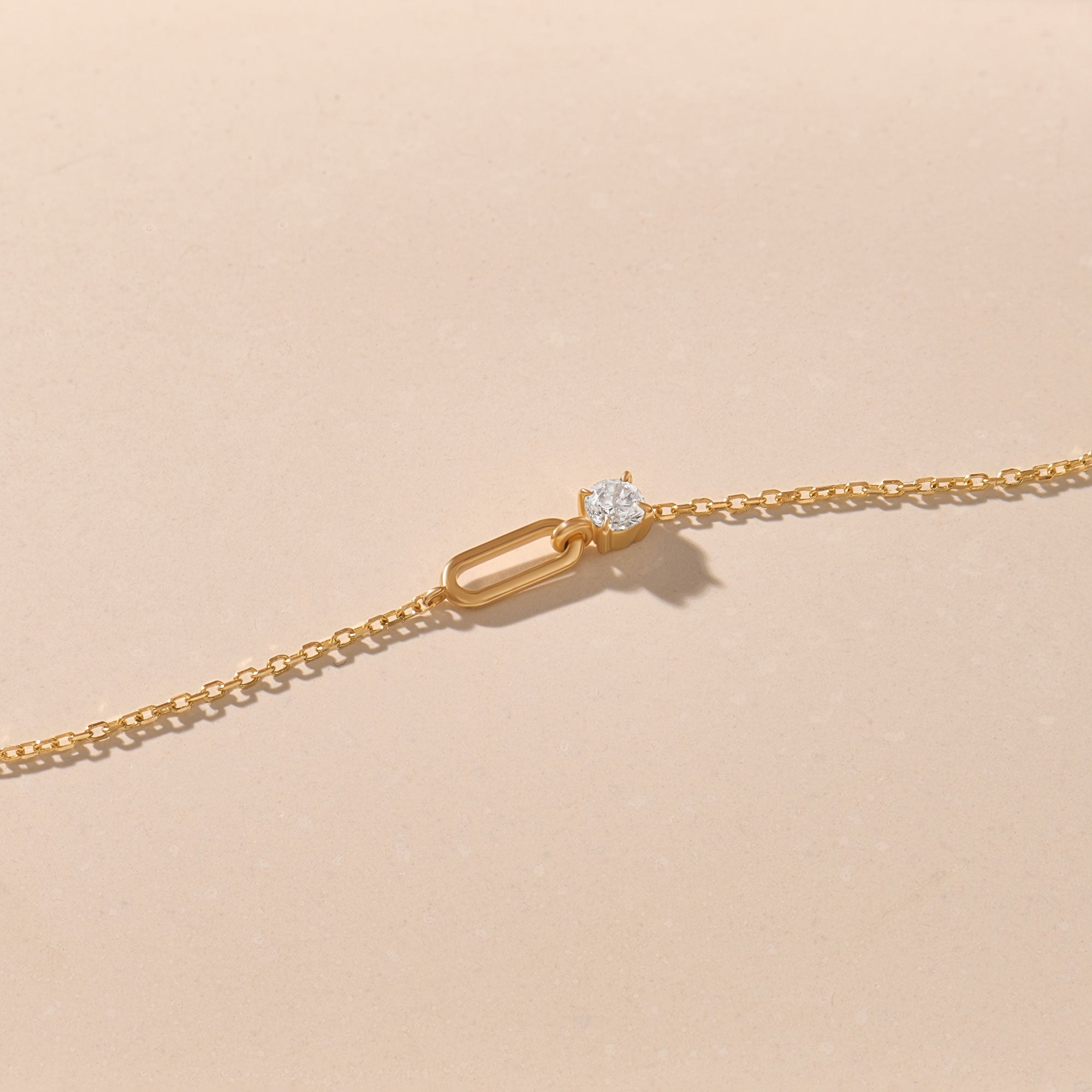 Loop Bracelet in 14K Solid Yellow Gold