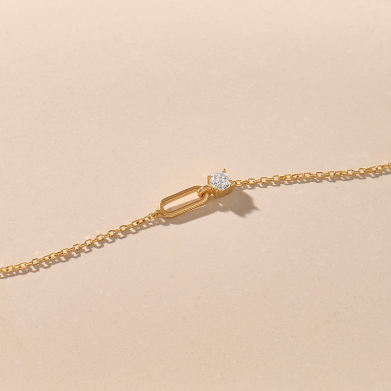Loop Bracelet in 14K Solid Yellow Gold