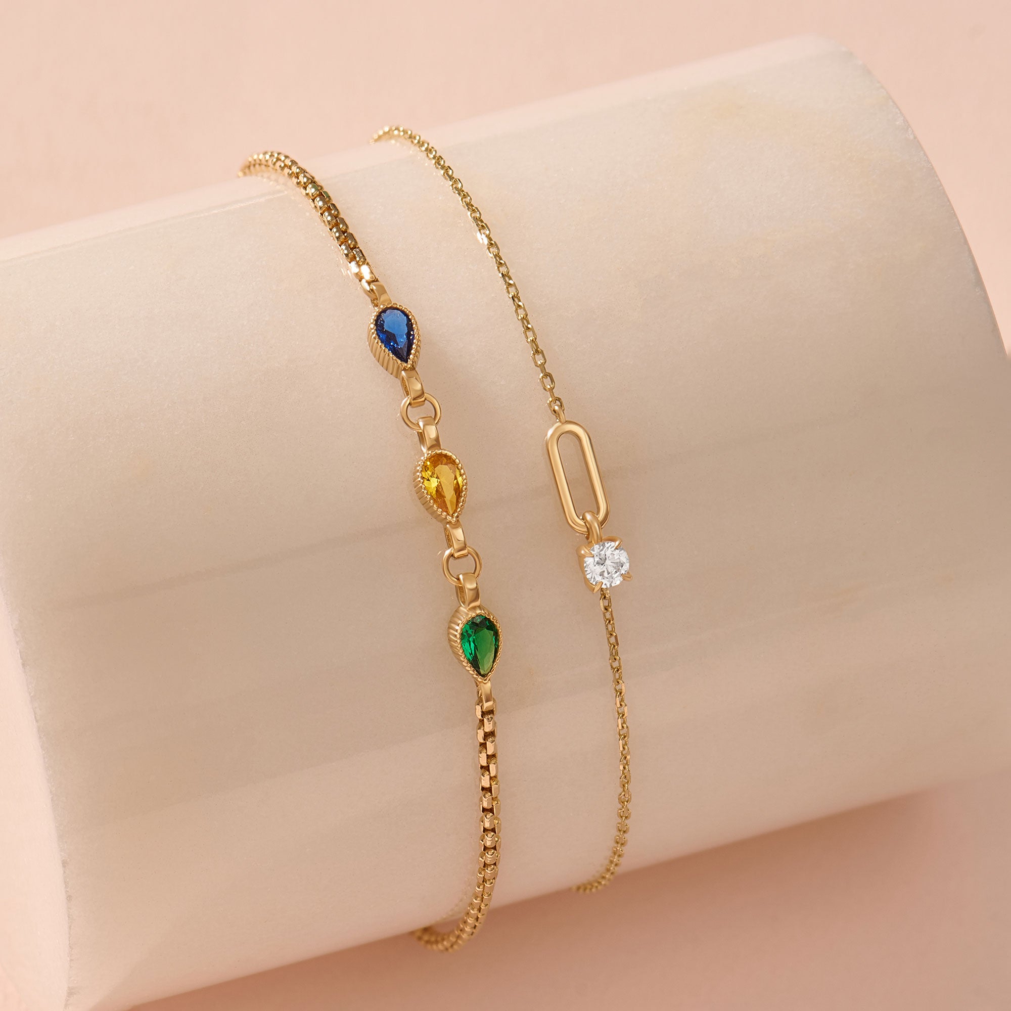 14K Yellow Gold Loop Style Bracelet