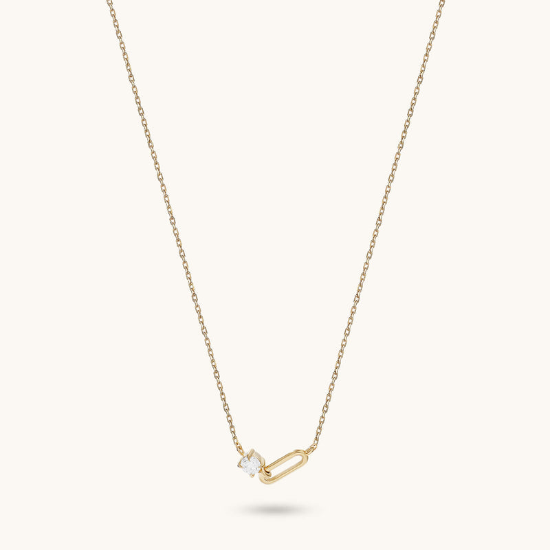 Loop Necklace in 14K Solid Gold