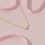 Loop Necklace in Solid Yellow Gold