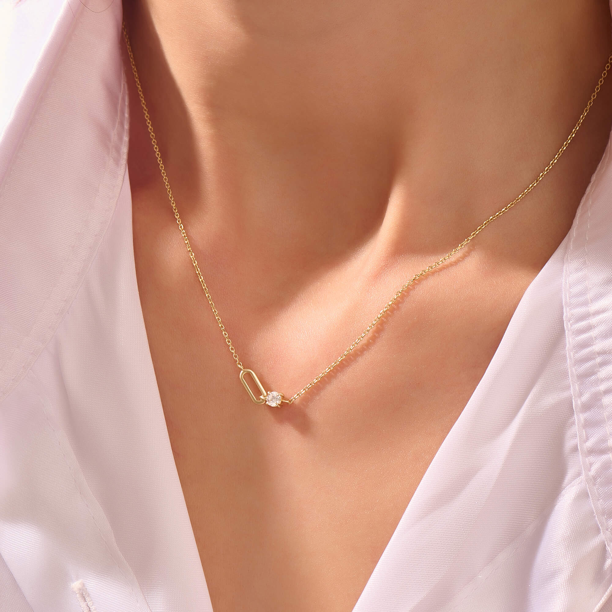 Women's 14K Gold Loop Necklace