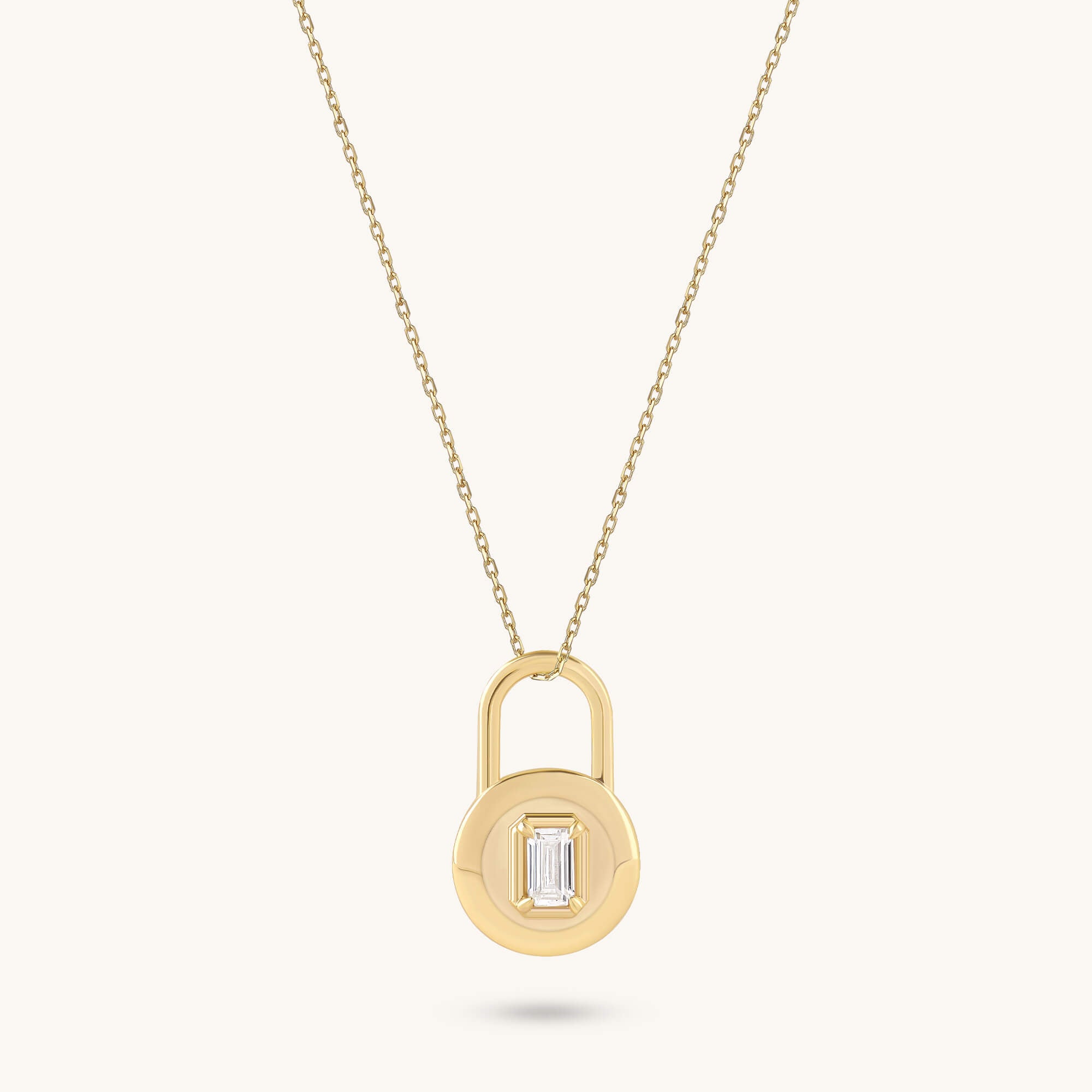 Love Lock Necklace in Gold Vermeil on 925 Sterling Silver
