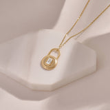 Gold Vermeil Love Lock Necklace
