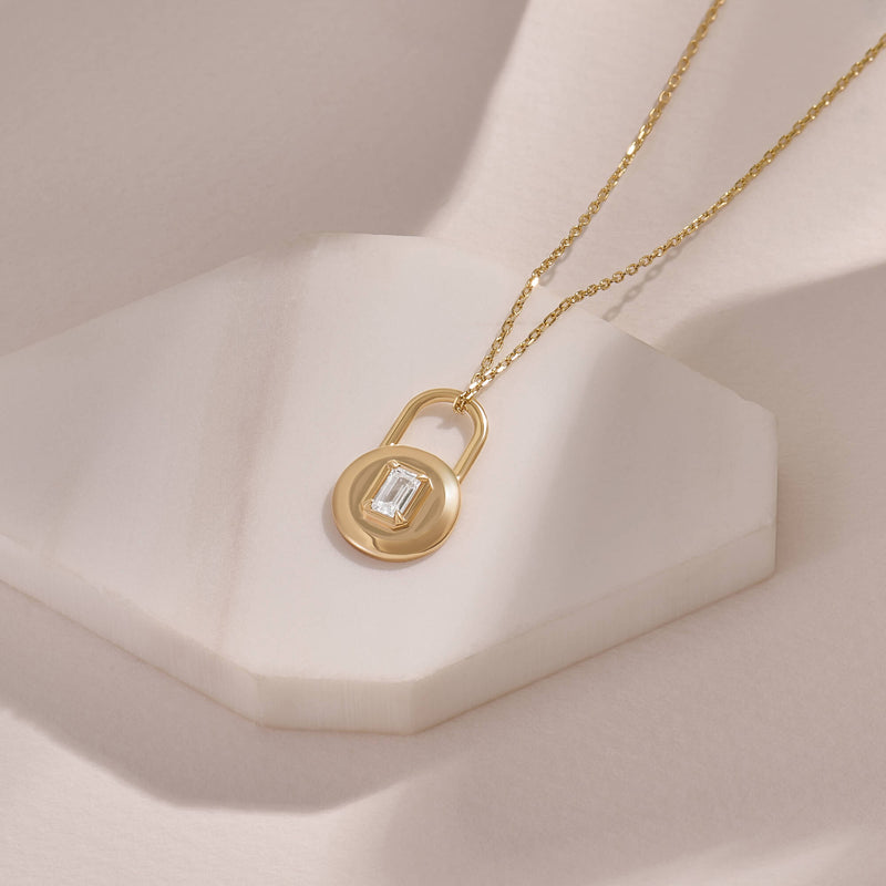 Gold Vermeil Love Lock Necklace