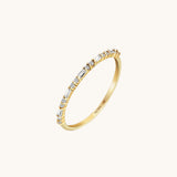 Baguette Minimal Wedding Ring in 14k Real Gold