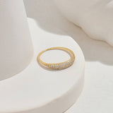 Minimalist 0.14ctw Diamond Sparkle Ring in 14K Solid Gold