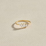 Minimalist Marquise Ring in 14k Real Yellow Gold