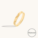 Orbit Diamond Band Ring in Solid Gold