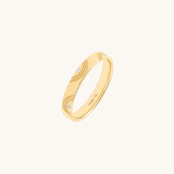 Orbit Diamond Band Ring in Yellow Gold