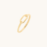 Ovate Ring in Real 14K Gold