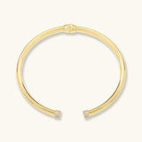 Pave Tip Cuff Bracelet in Gold