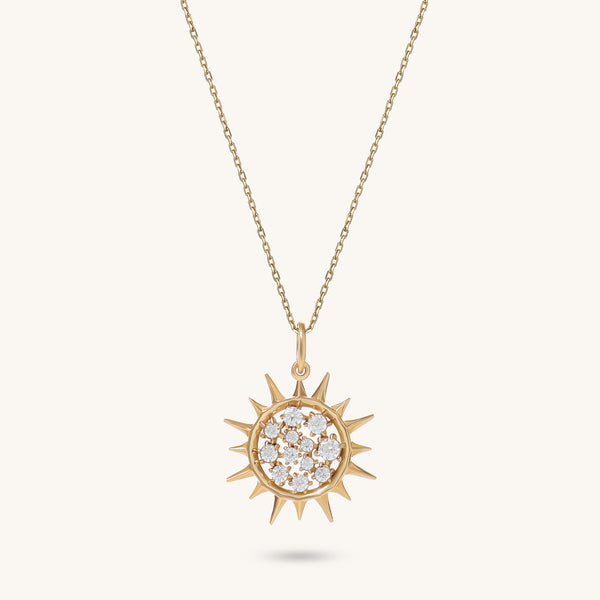 Soleil Necklace in 14K Solid Gold