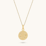 Stars Coin Necklace in Gold Vermeil on 925 Sterling Silver