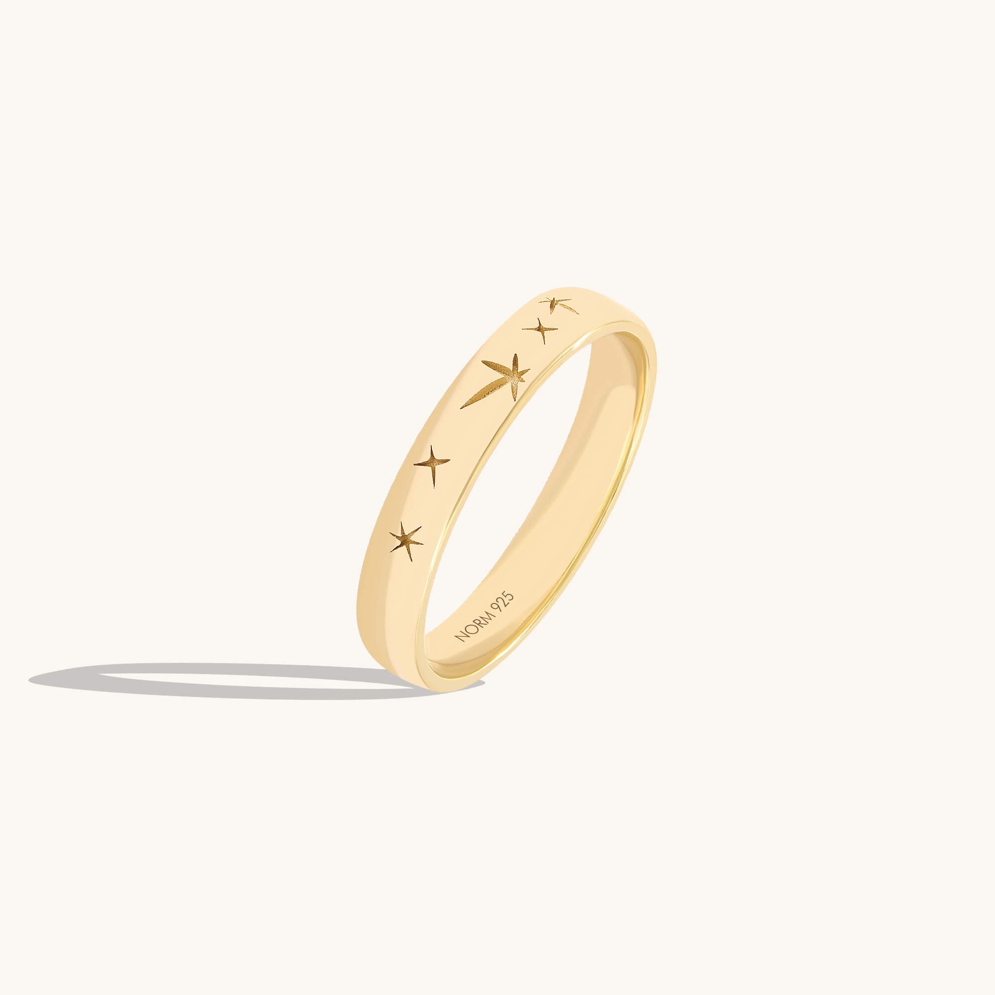 Stellar Band Ring in 24K Gold Vermeil
