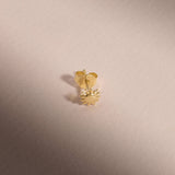 Tiny Sun Stud Earrings in 14K Gold