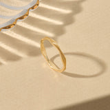 Sunburst Wave Band Ring in 14k Solid Gold