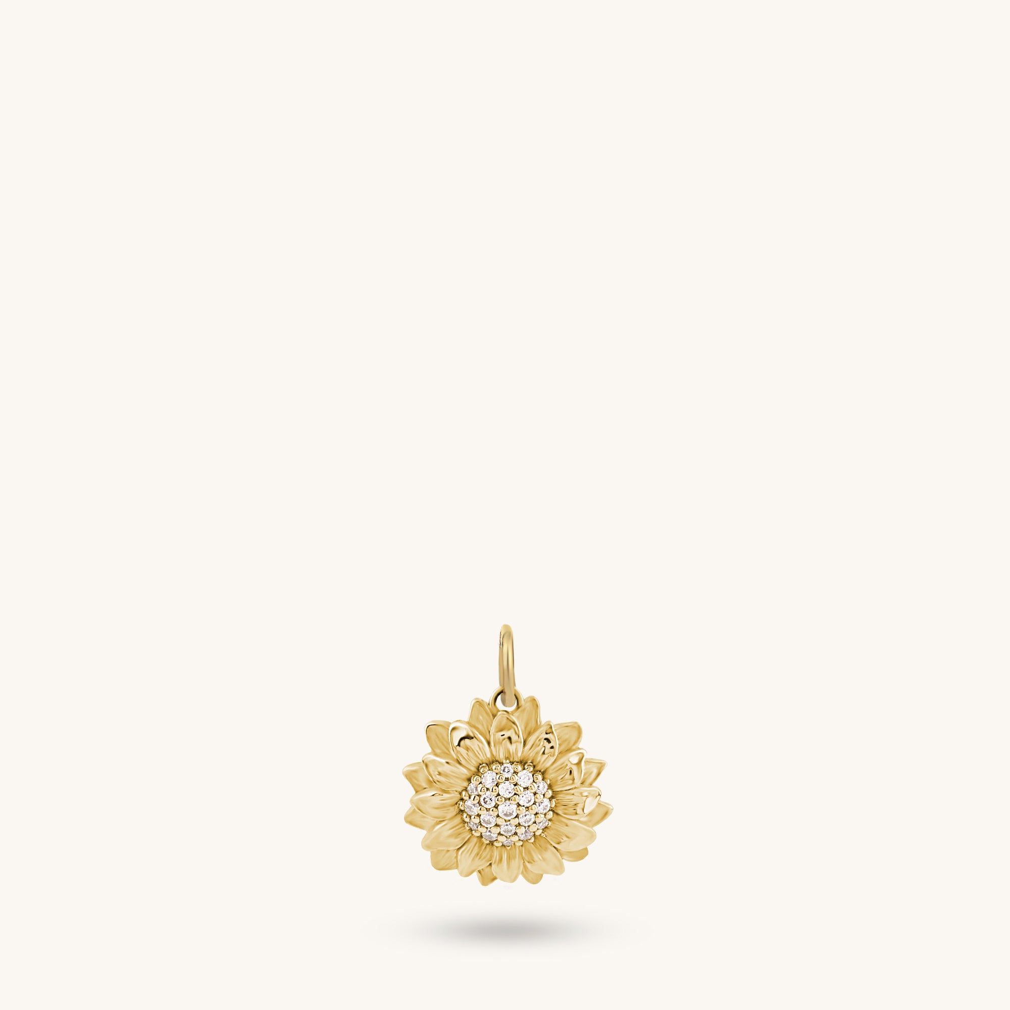 Sunflower Necklace in Gold