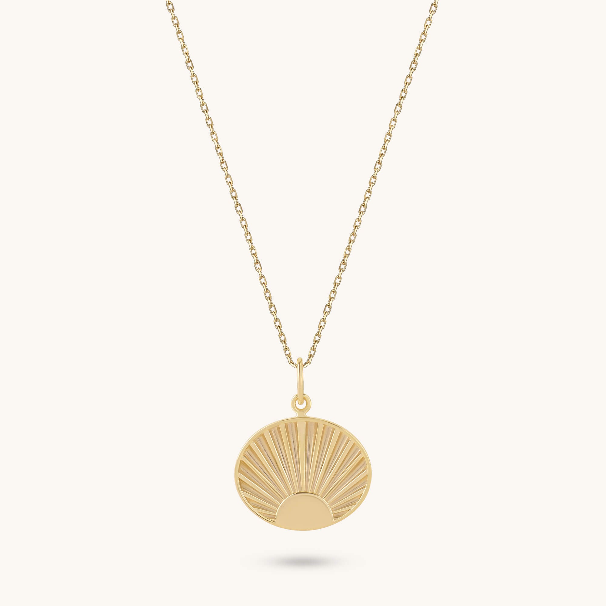 Sunrise Necklace in Gold Vermeil on 925 Sterling Silver