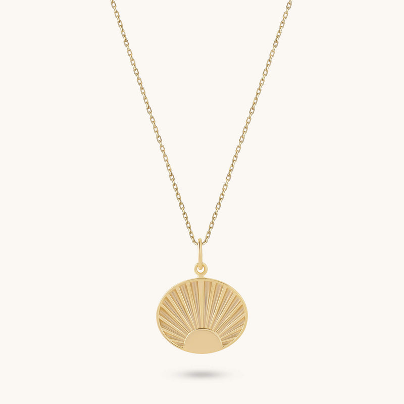 Sunrise Necklace in Gold Vermeil on 925 Sterling Silver