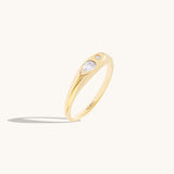 Toi et Moi Ring in 24K Gold Plated Vermeil on 925 Sterling Silver