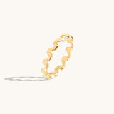 Twirl Ring in 14K Solid Gold