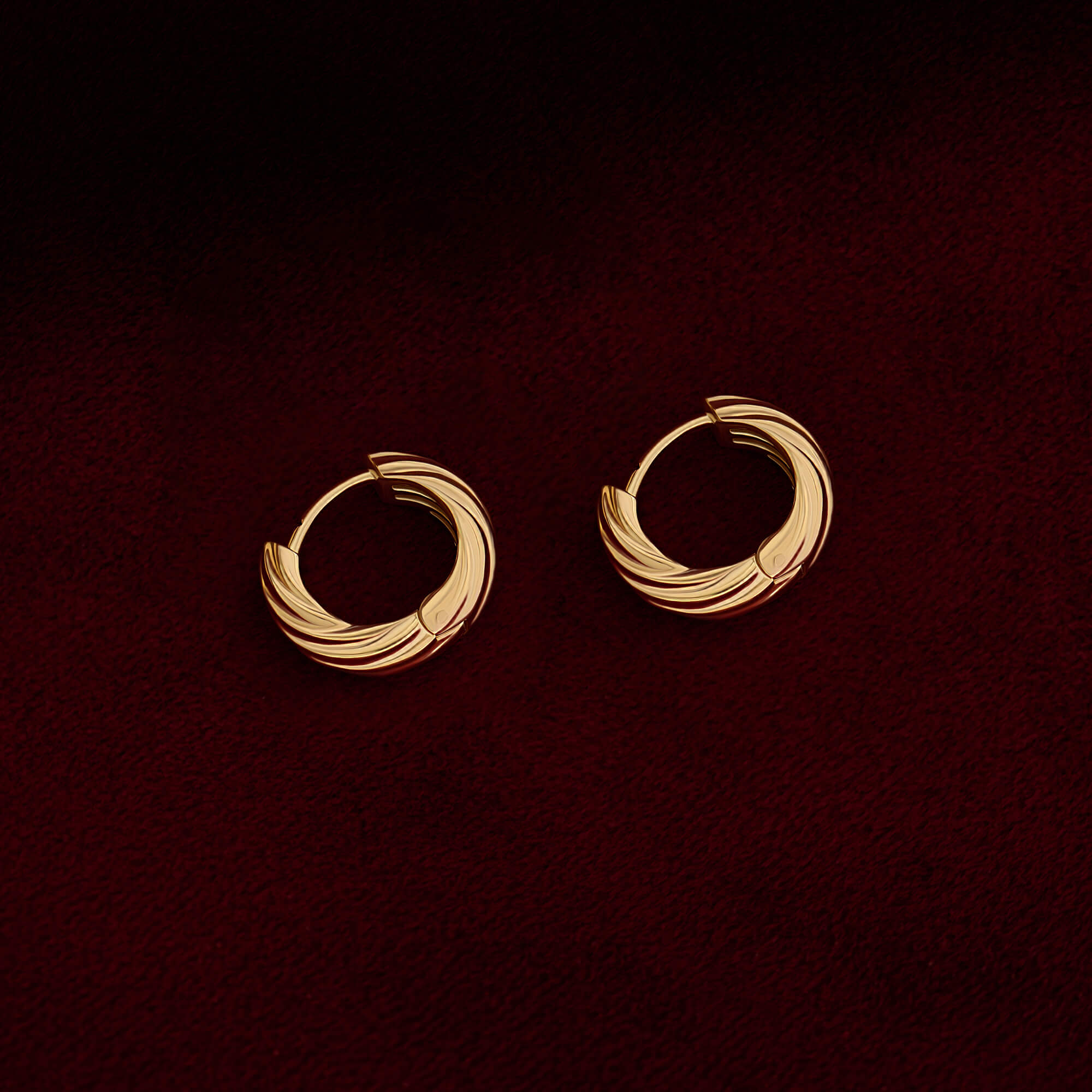 Vermeil Twisted Hoop Earrings