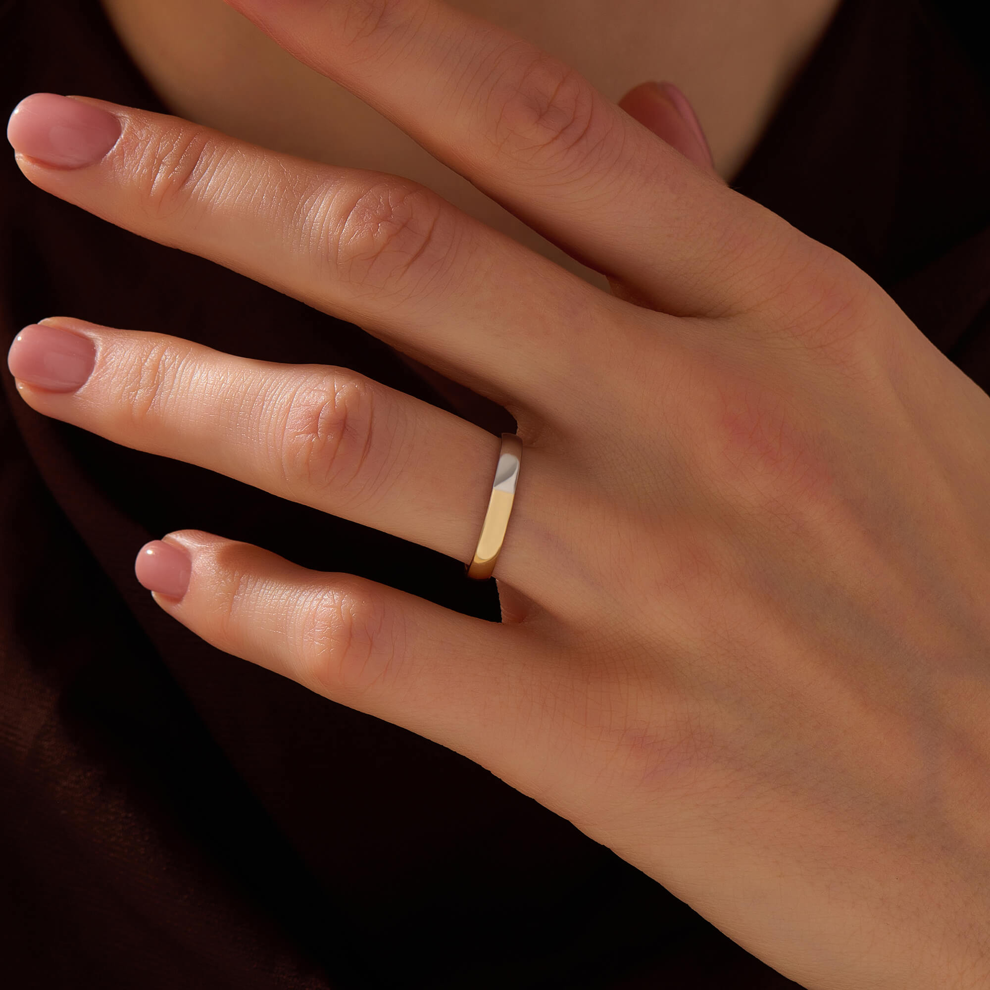 Women's Yellow and White Gold Two-Tone Band