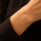 Women's Solid 14K Gold Valentino Link Chain Bracelet