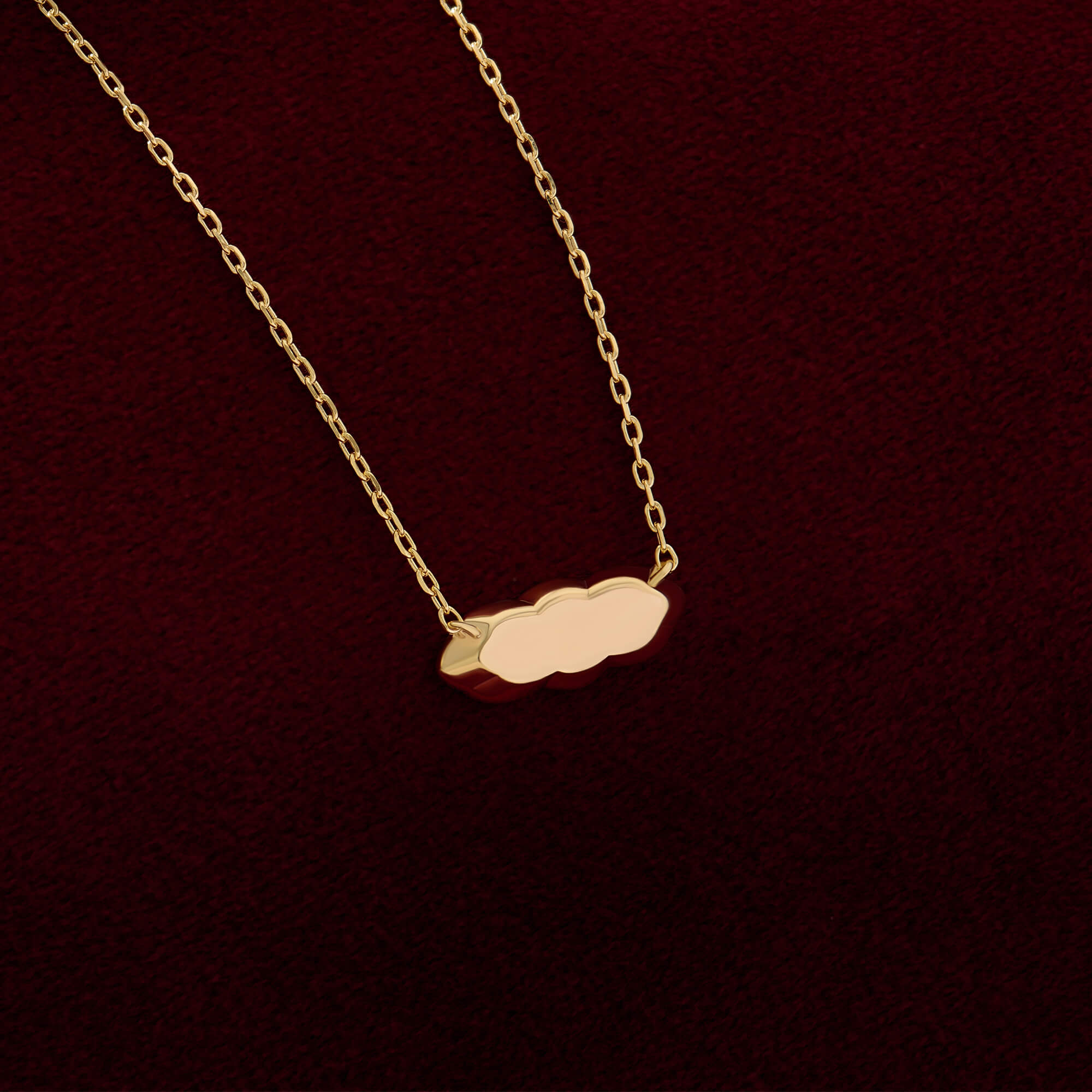 Vermeil Wavy Bar Necklace