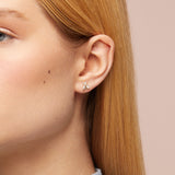 Real Gold Bee Earrings for Women