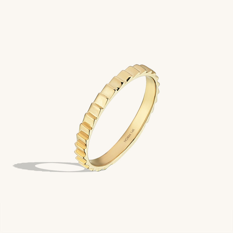Minimalist Infinity Band Ring in 14k Real Gold
