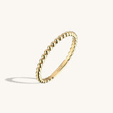 14k Solid Gold Ball Ring 