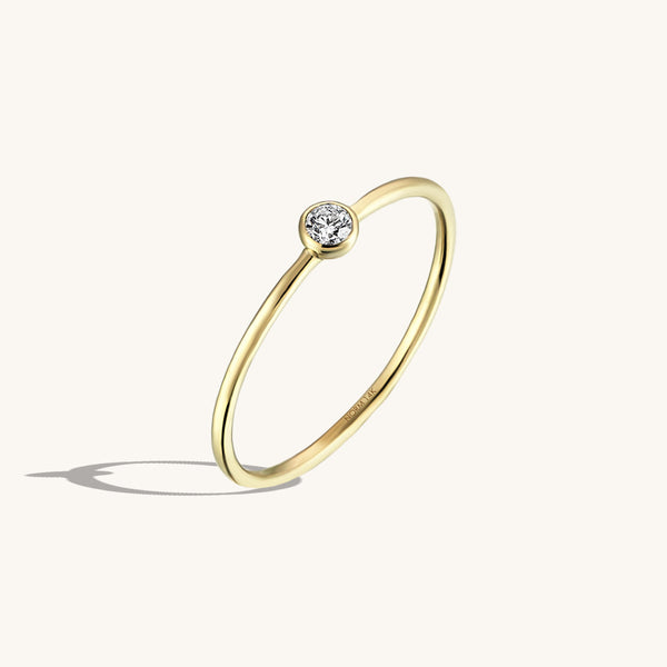 Basic Solo Ring in 14k Solid Gold
