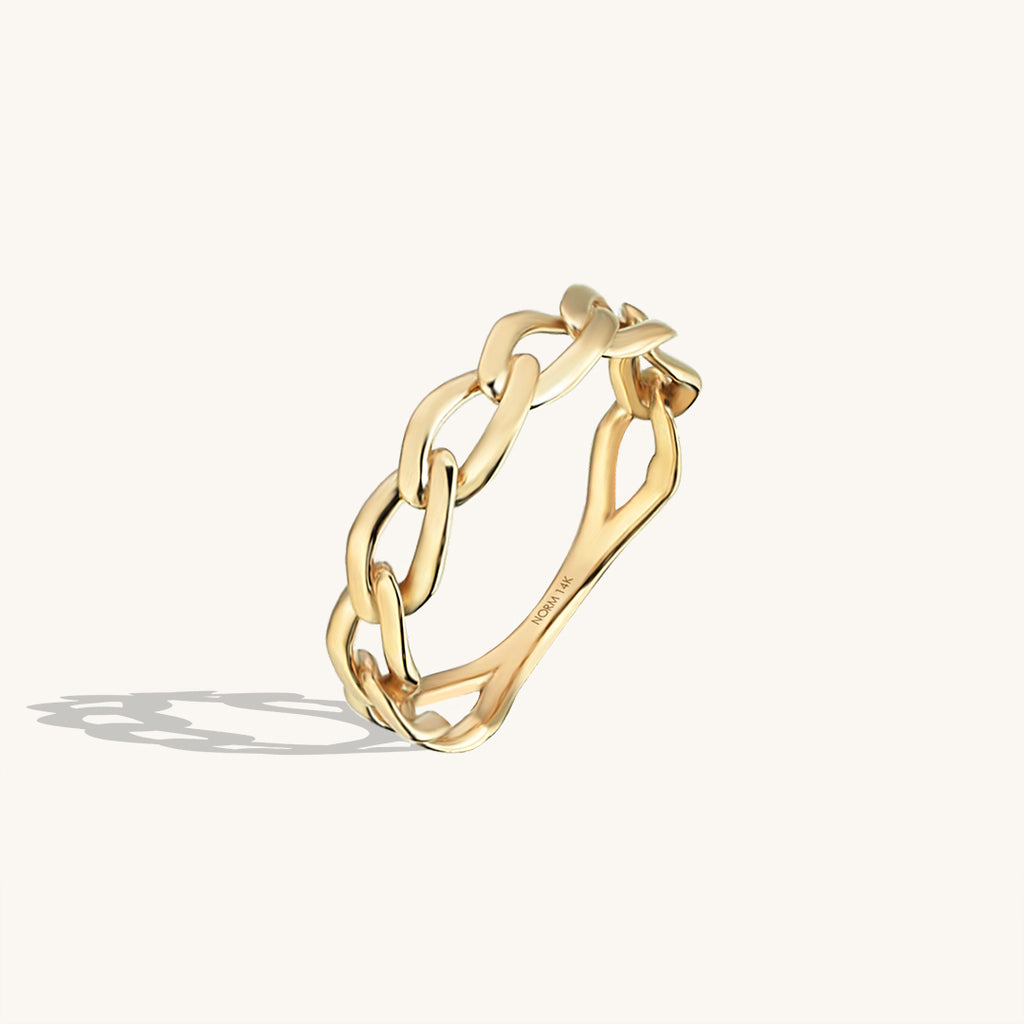 GOLD CHAIN RING