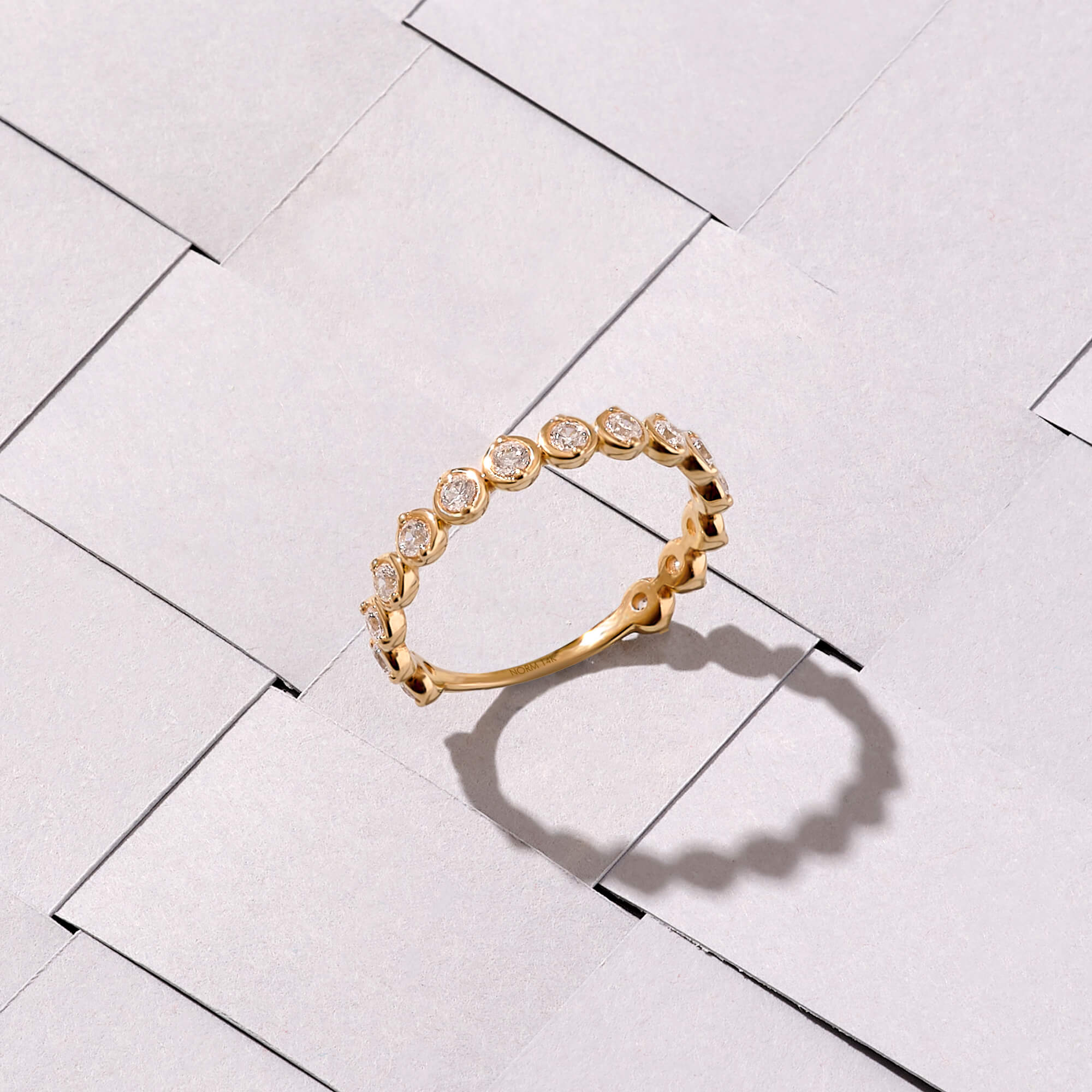 14k Solid Gold Bold Solo Band Ring