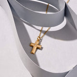 Cross Pendant in 14k Solid Yellow Gold