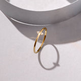 Minimalist Duo Ring in 14k Solid Gold