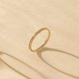 Dainty Eternity Ring in 14k Solid Gold